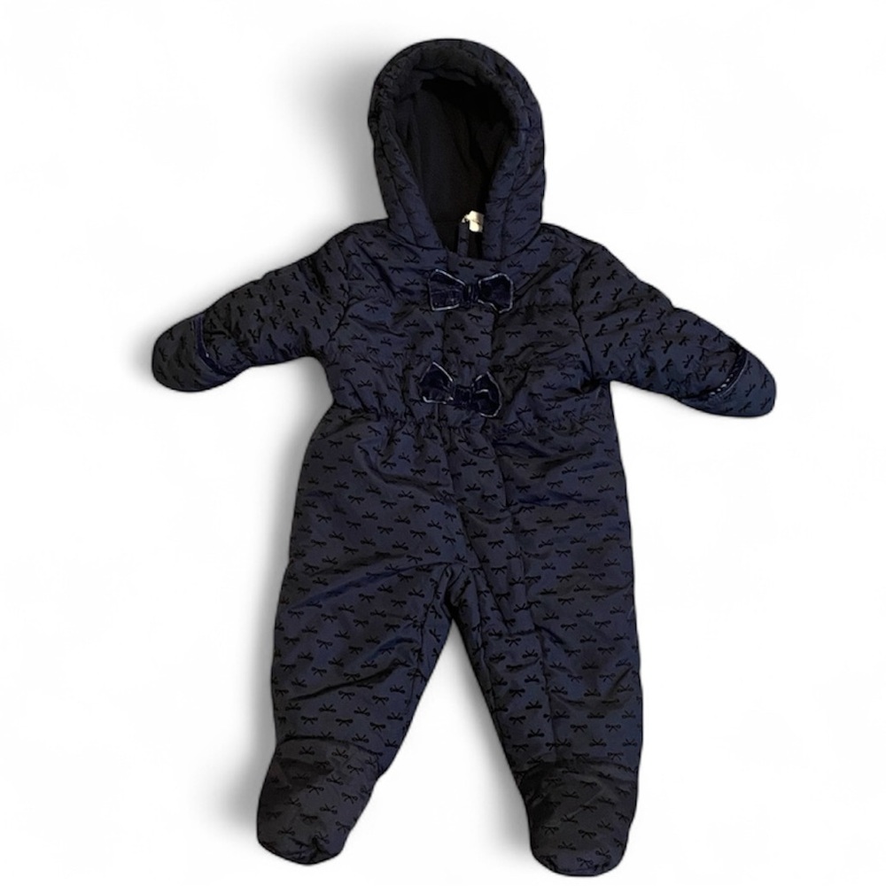 Starting Out Hooded Baby Snowsuit Winter Coverall Navy Blue 3-6 Months Bunting